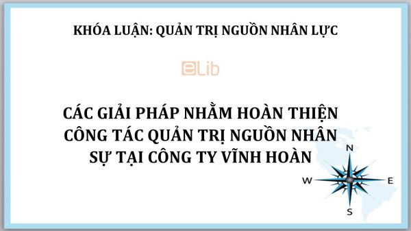 Luận văn: Các giải pháp nhằm hoàn thiện công tác quản trị nguồn nhân sự tại công ty Vĩnh Hoàn