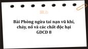 GDCD 8 Bài 15: Phòng ngừa tai nạn vũ khí, cháy, nổ và các chất độc hại