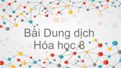 Hoá học 8 Bài 40: Dung dịch