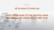 Luận văn: Phát triển kinh tế thị trường định hướng xã hội chủ nghĩa ở Việt Nam