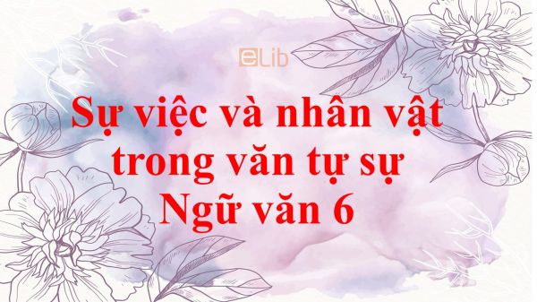 Sự việc và nhân vật trong văn tự sự