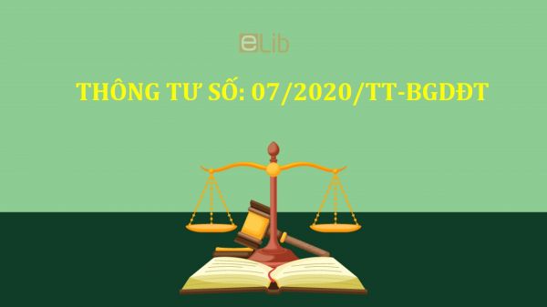 Thông tư 07/2020/TT-BGDĐT về sửa đổi, bổ sung một số điều của thông tư số 06/2018/TT-BGDĐT