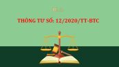 Thông tư 12/2020/TT-BTC sửa đổi, bổ sung thông tư số 167/2016/TT-BTC