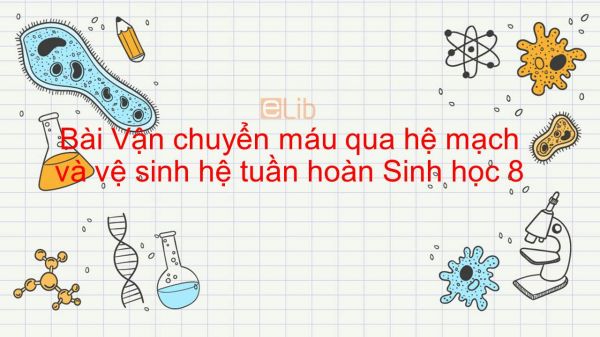 Sinh học 8 Bài 18: Vận chuyển máu qua hệ mạch và vệ sinh hệ tuần hoàn