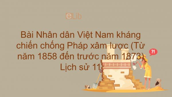 Lịch sử 11 Bài 19: Nhân dân Việt Nam kháng chiến chống Pháp xâm lược (Từ năm 1858 đến trước năm 1873)