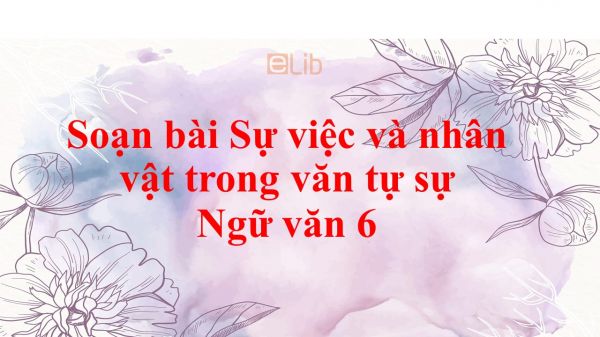 Soạn bài Sự việc và nhân vật trong văn tự sự tóm tắt