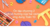 Toán 10 Ôn tập chương 2: Tích vô hướng của hai vectơ và ứng dụng