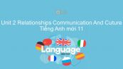 Unit 2 lớp 11: Relationships - Communication and Culture