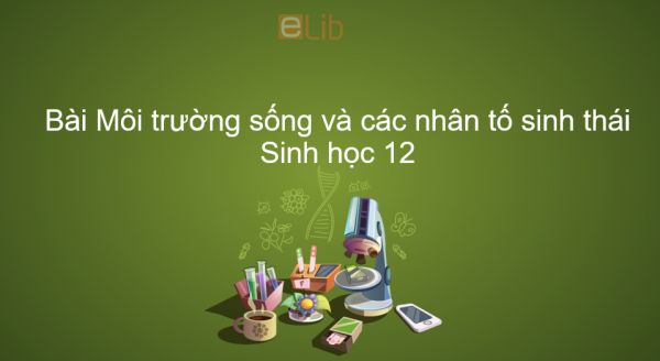 Sinh học 12 Bài 35: Môi trường sống và các nhân tố sinh thái