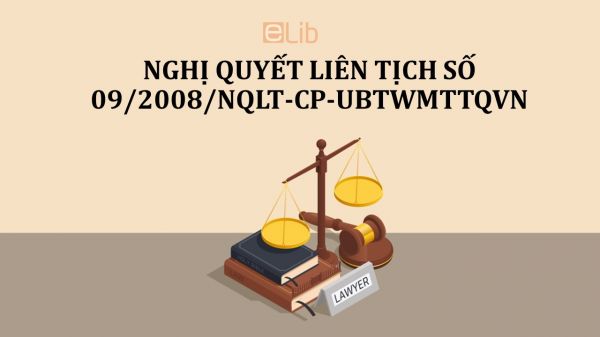 Nghị quyết liên tịch 09/2008/NQLT-CP-UBTWMTTQVN thực hiện dân chủ ở xã, phường, thị trấn