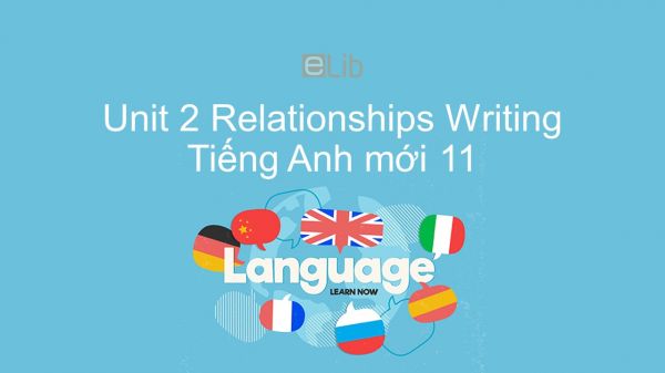 Unit 2 lớp 11: Relationships - Writing