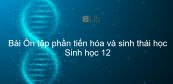Sinh học 12 Bài 47: Ôn tập phần tiến hóa và sinh thái học