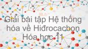 Giải bài tập SGK Hóa 11 Bài 38: Hệ thống hóa về hiđrocacbon