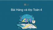 Toán 4 Chương 1 Bài: Hàng và lớp
