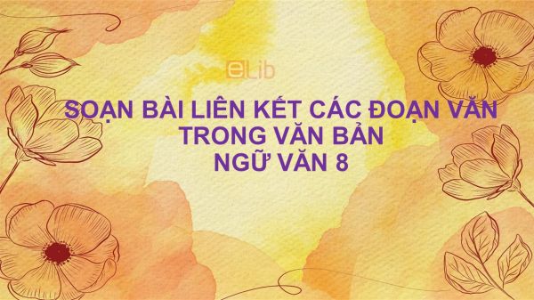 Soạn bài Liên kết các đoạn văn trong văn bản (tt) Ngữ văn 8 đầy đủ