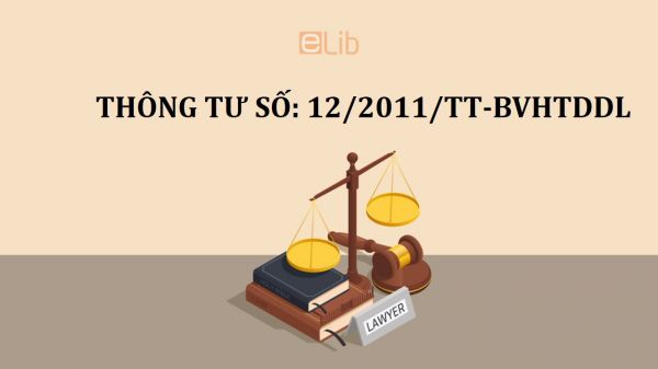 Thông tư 12/2011/TT-BVHTTDL quy định về danh hiệu gia đình văn hóa