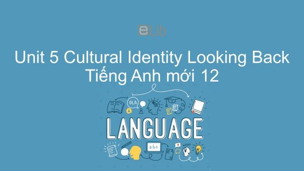 Unit 5 lớp 12: Cultural Identity  - Looking Back