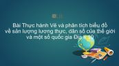 Địa lí 10 Bài 30: TH:  Vẽ và phân tích biểu đồ về sản lượng lương thực, dân số của TG và một số quốc gia