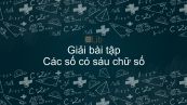 Giải bài tập SGK Toán 4 Bài: Các số có sáu chữ số