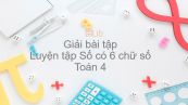Giải bài tập SGK Toán 4 Bài: Luyện tập