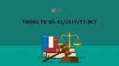 Thông tư 42/2019/TT-BCT quy định về chế độ báo cáo định kỳ tại các thông tư