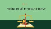 Thông tư 47/2019/TT-BGTVTvề thực hiện hiệp định vận tải đường bộ
