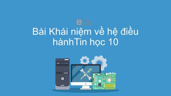 Tin học 10 Bài 10: Khái niệm về hệ điều hành