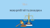 Nghị quyết 73/2018/QH14 về phân bổ ngân sách trung ương năm 2019