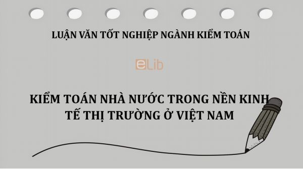 Luận văn: Kiểm toán Nhà nước trong nền kinh tế thị trường ở Việt Nam