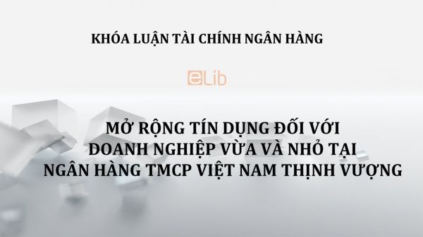 Luận văn : Mở rộng tín dụng đối với doanh nghiệp vừa và nhỏ tại Ngân hàng TMCP Việt Nam Thịnh Vượng