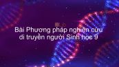 Sinh học 9 Bài 28: Phương pháp nghiên cứu di truyền người