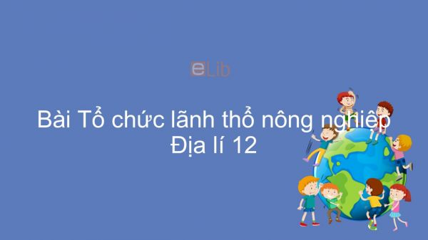 Địa lí 12 Bài 25: Tổ chức lãnh thổ nông nghiệp