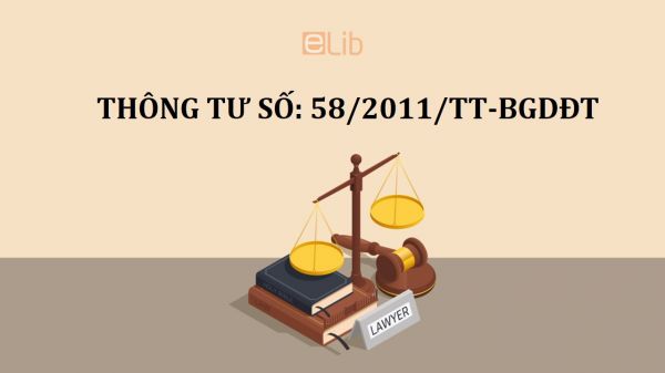 Thông tư 58/2011/TT-BGDĐT xếp loại học sinh trung học cơ sở và trung học phổ thông