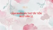 Cảm nhận bài thơ Tây Tiến của Quang Dũng