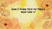 Dàn ý phân tích bài thơ Tự tình 2 của Hồ Xuân Hương