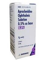 Thuốc Apraclonidine - Điều trị hoặc ngăn chặn tăng nhãn áp
