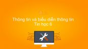 Tin học 6 Chương 1 Bài 2: Thông tin và biểu diễn thông tin