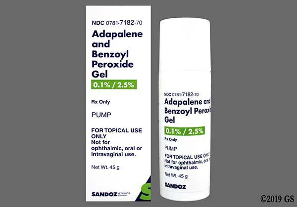 Thuốc Adapalene + Benzoyl peroxide - Điều trị mụn trứng cá