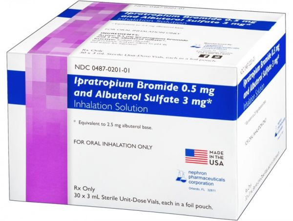 Thuốc Albuterol + Ipratropium - Điều trị các bệnh co thắt phế quản
