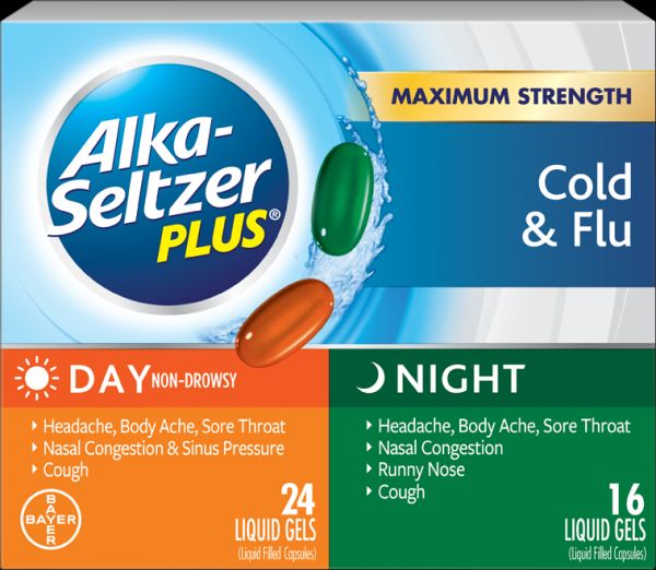 Thuốc Alka Seltzer Plus® Day Cold & Flu - Điều trị cảm lạnh, cảm cúm