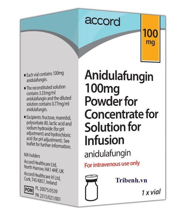 Thuốc Anidulafungin - Điều trị các chứng nhiễm nấm do nấm Candida