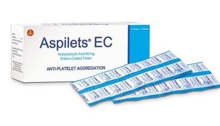 Thuốc Aspilets® - Điều trị rối loạn về huyết khối gây tắc mạch, biến cố tim mạch