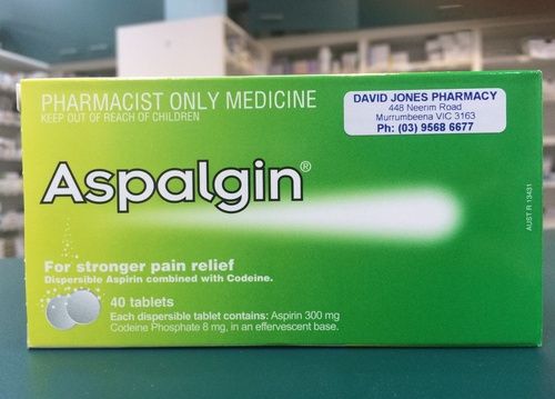 Thuốc Aspirin + Codein - Giảm đau, hạ sốt và kháng viêm