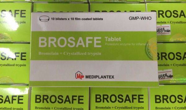 Thuốc Brosafe - Điều trị chống viêm, giảm phù nề