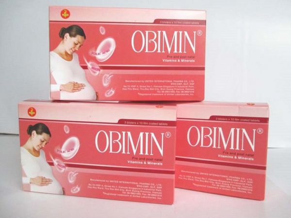 Thuốc Obimin® - Bổ sung vitamin cho phụ nữ trước và sau sinh