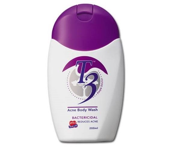 Thuốc T3® Acne Body Wash - Điều trị trứng cá cơ thể, chống lại vi khuẩn gây mụn