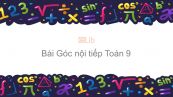 Toán 9 Chương 3 Bài 3: Góc nội tiếp