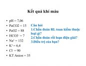 Đọc kết quả khí máu