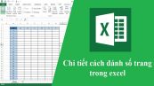Hướng dẫn  đánh số trang trong Excel nhanh chóng nhất