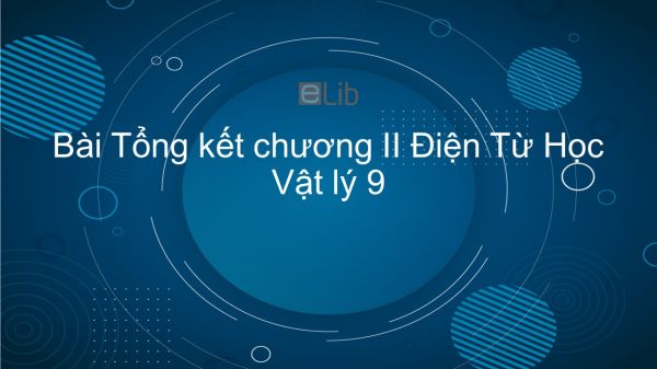 Lý 9 Bài 39: Tổng kết chương II Điện Từ Học